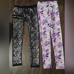 Leopard and Floral Kids Leggings